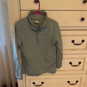 Columbia Sage Green Cowl Neck Pullover